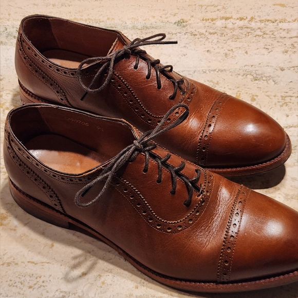 Beckett Simonon Chestnut Leather Oxfords main image 9